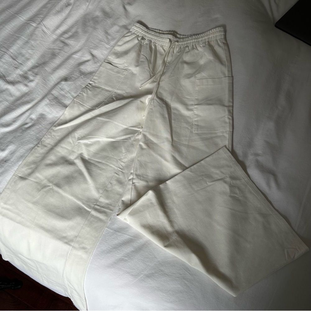 linen wide pants